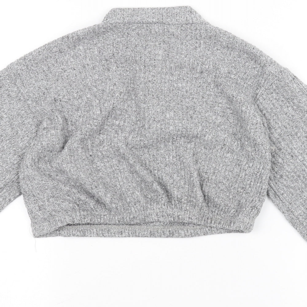 Matalan Girls Grey   Pullover Jumper Size 10 Years