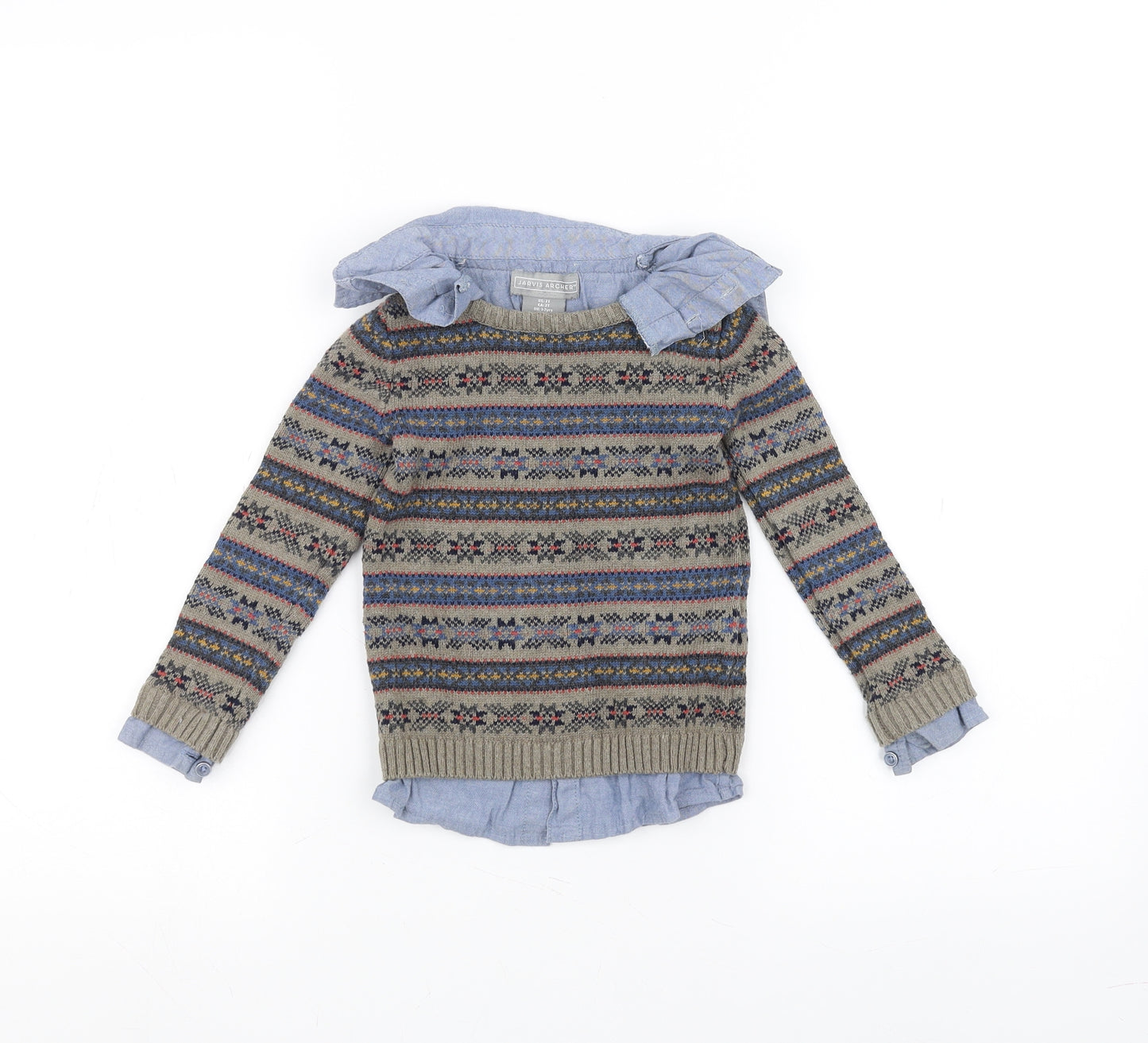 Jarvis Archer Baby Brown   Pullover Jumper Size 12-18 Months