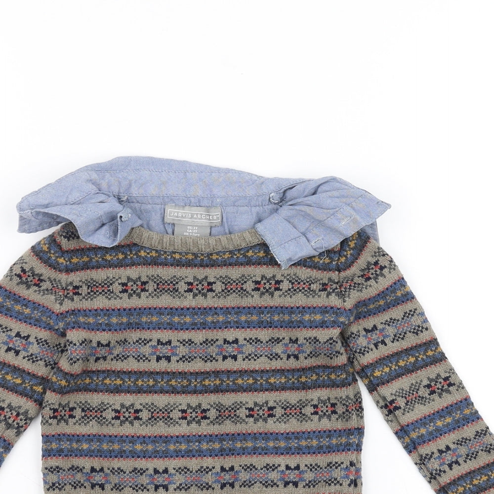 Jarvis Archer Baby Brown   Pullover Jumper Size 12-18 Months