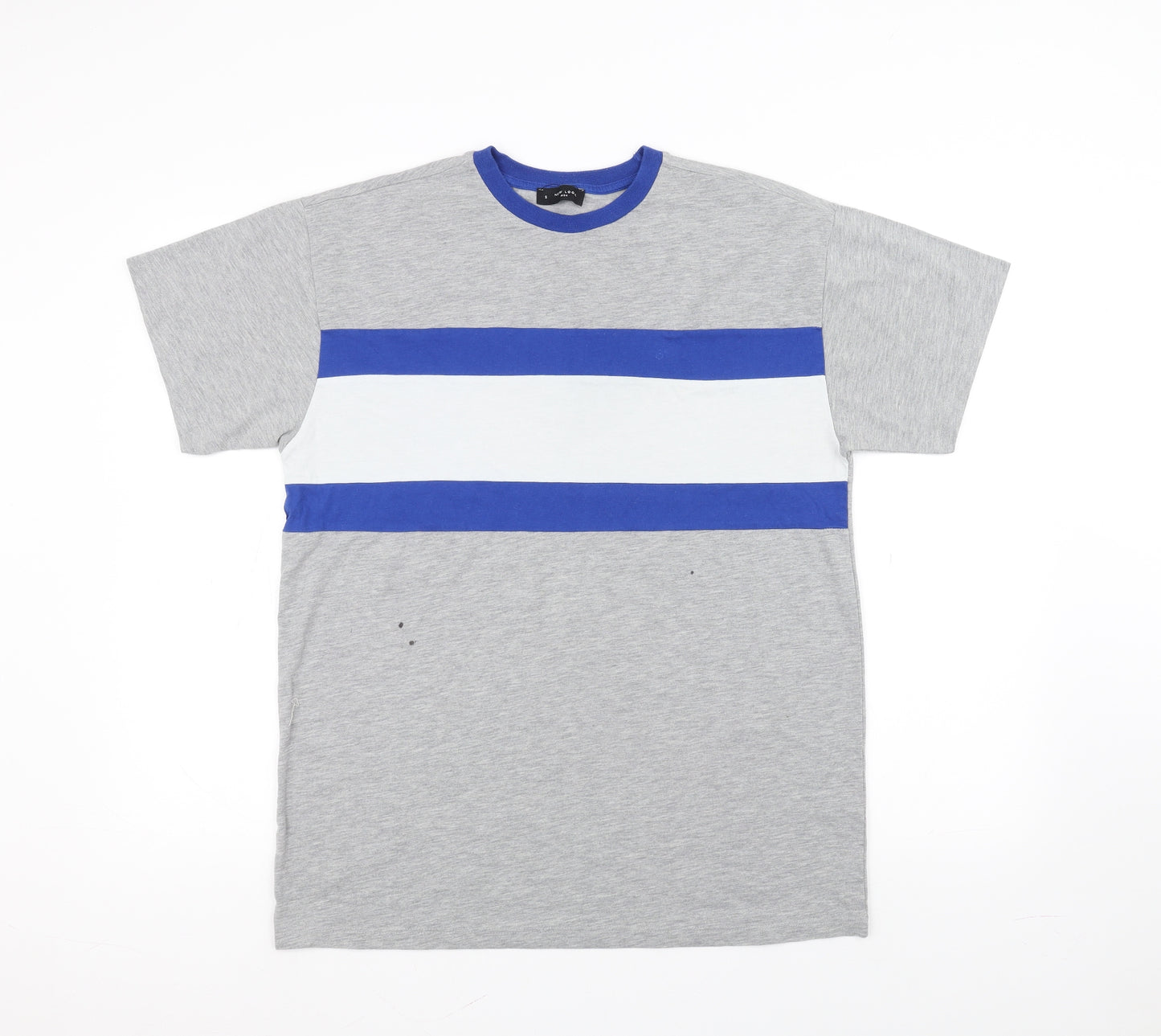 New Look Mens Grey    T-Shirt Size S