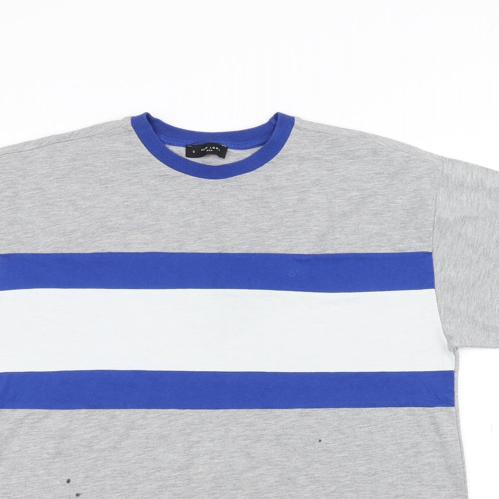 New Look Mens Grey    T-Shirt Size S