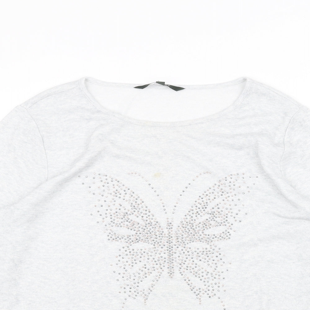 Love tees Womens White   Basic T-Shirt Size 16