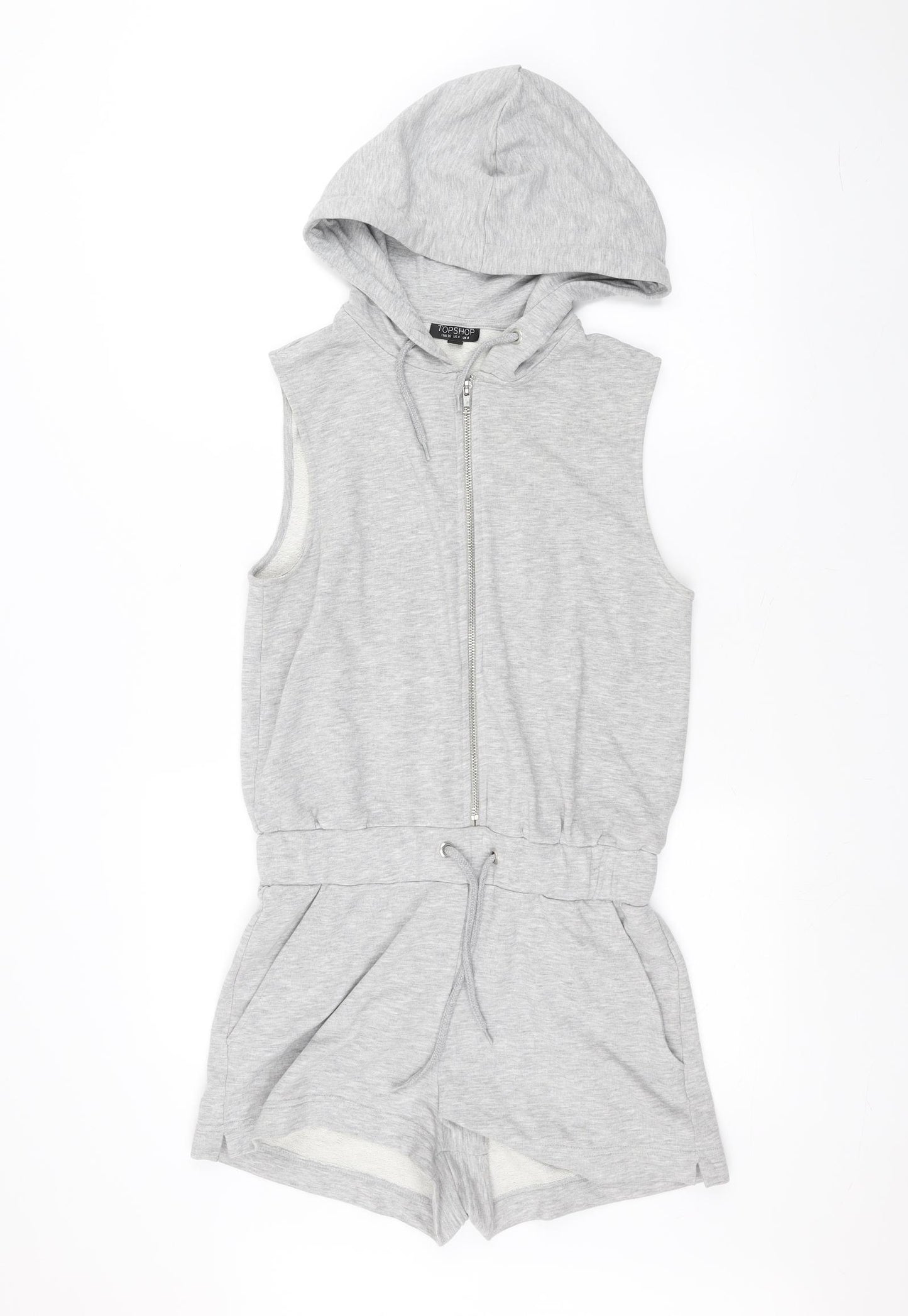 Topshop Womens Grey   Jumpsuit One-Piece Size 8