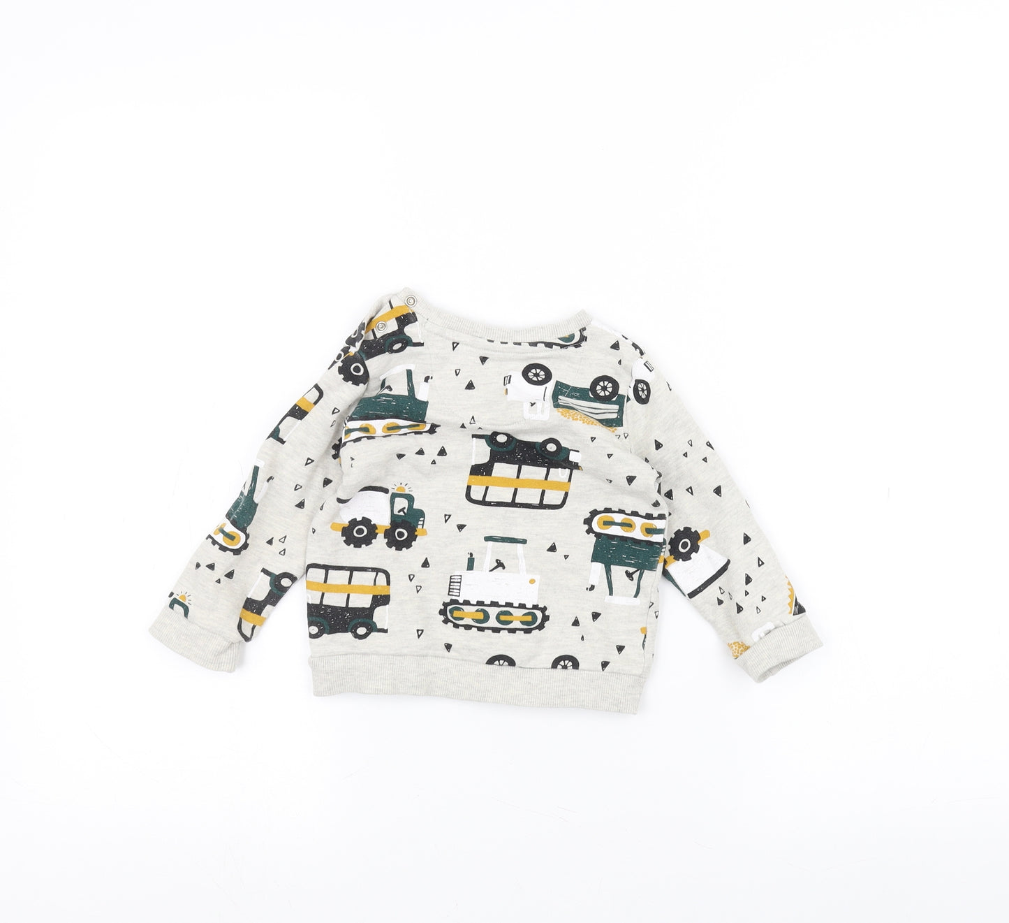 Fred & flo Baby White   Pullover Jumper Size 9-12 Months