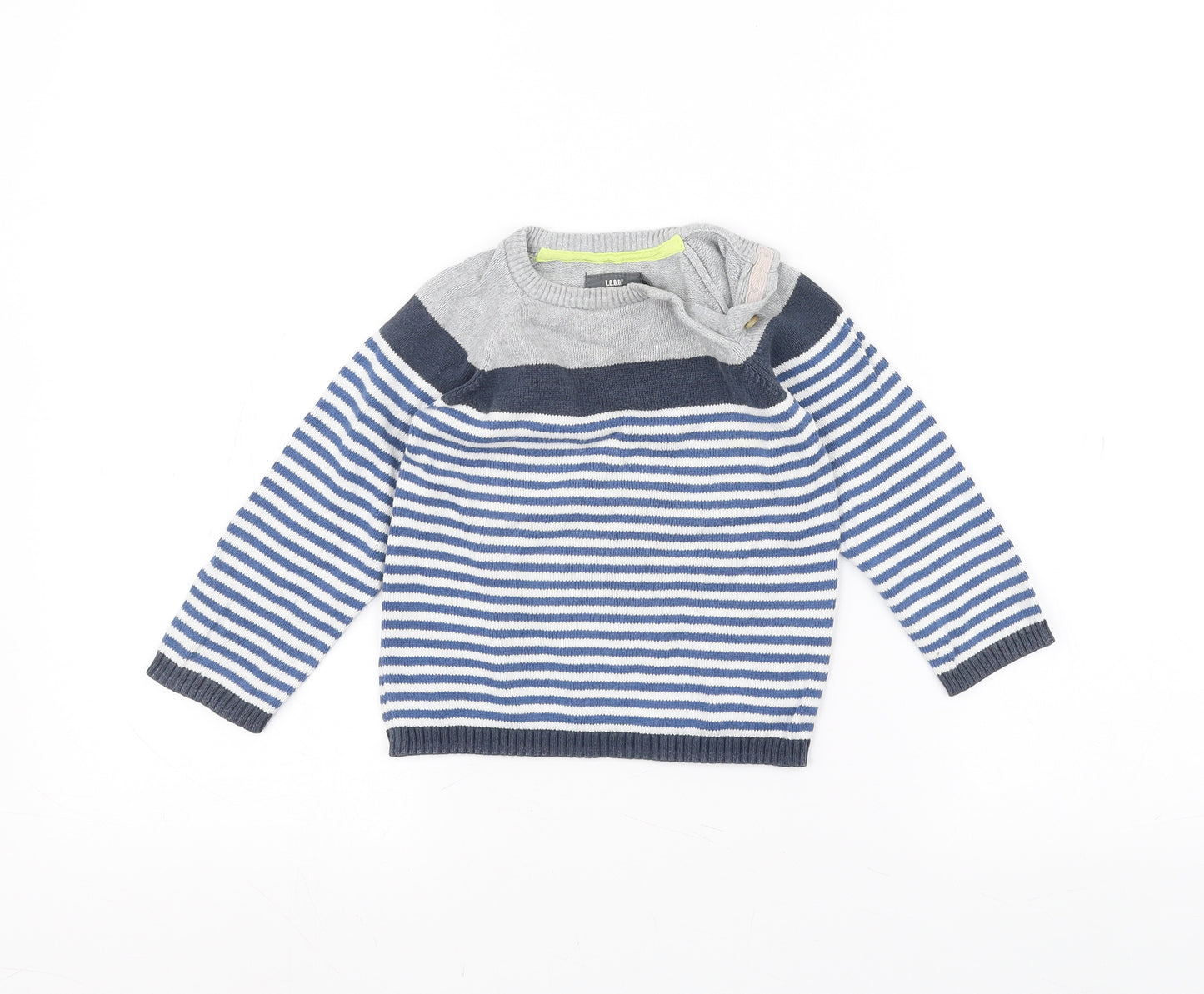 H&M Baby White Striped  Pullover Jumper Size 12-18 Months
