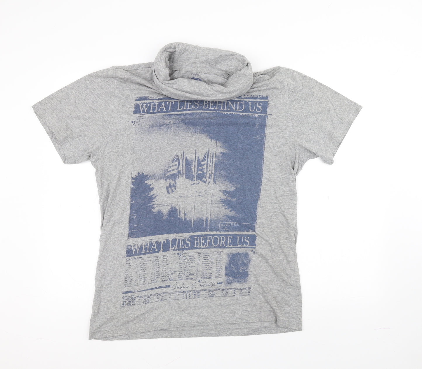 NEXT Mens Grey    T-Shirt Size L