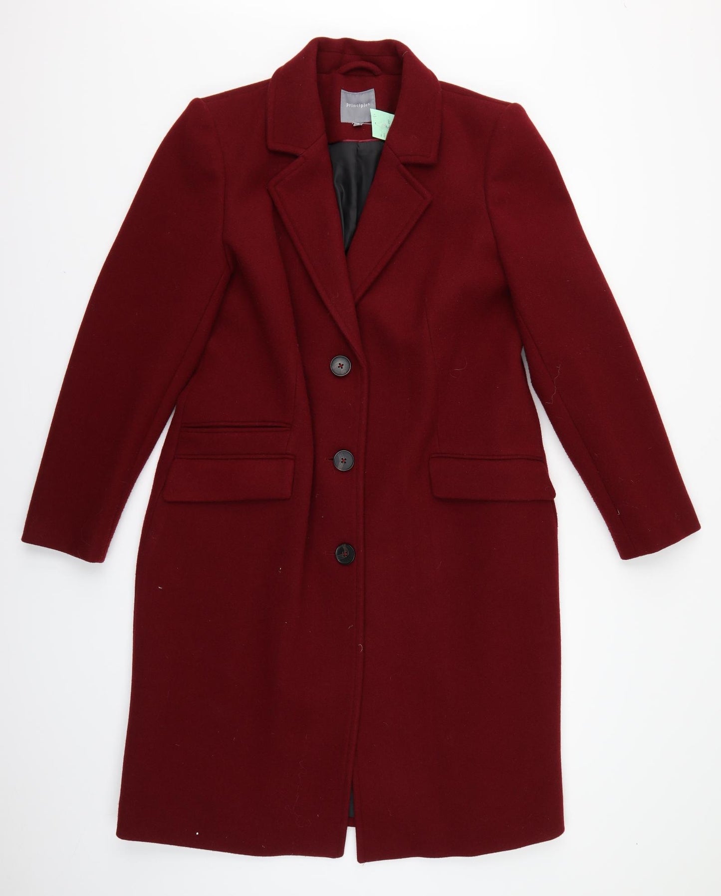 Principles Womens Red   Overcoat Jacket Size 16