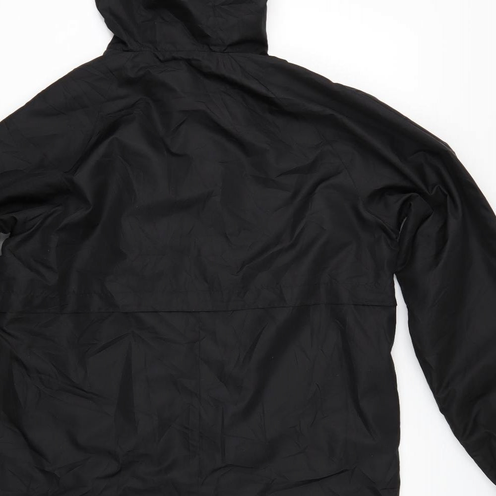 New Balance Mens Black   Rain Coat Coat Size S