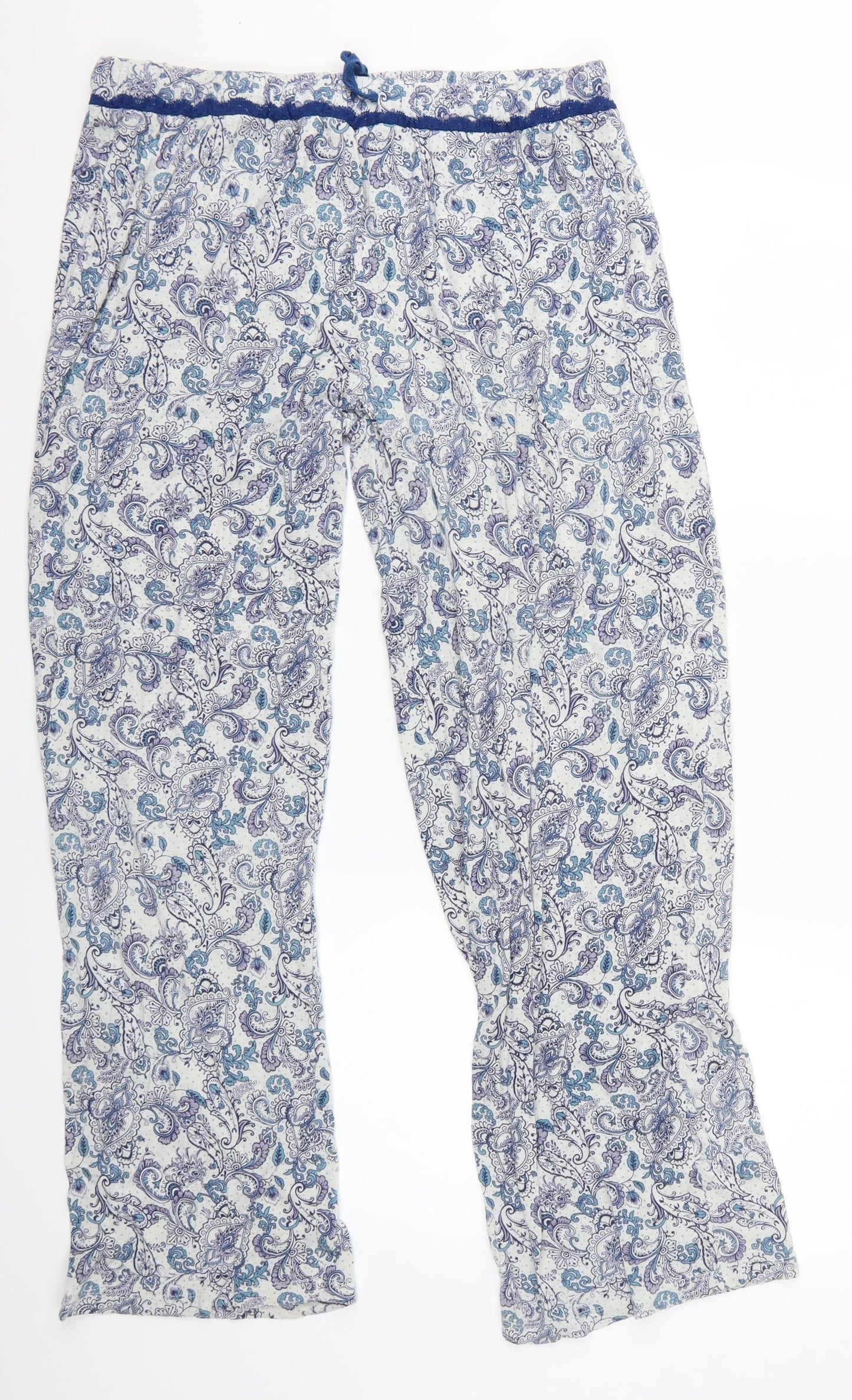 Marilyn Monroe Womens Blue Floral   Pyjama Pants Size L