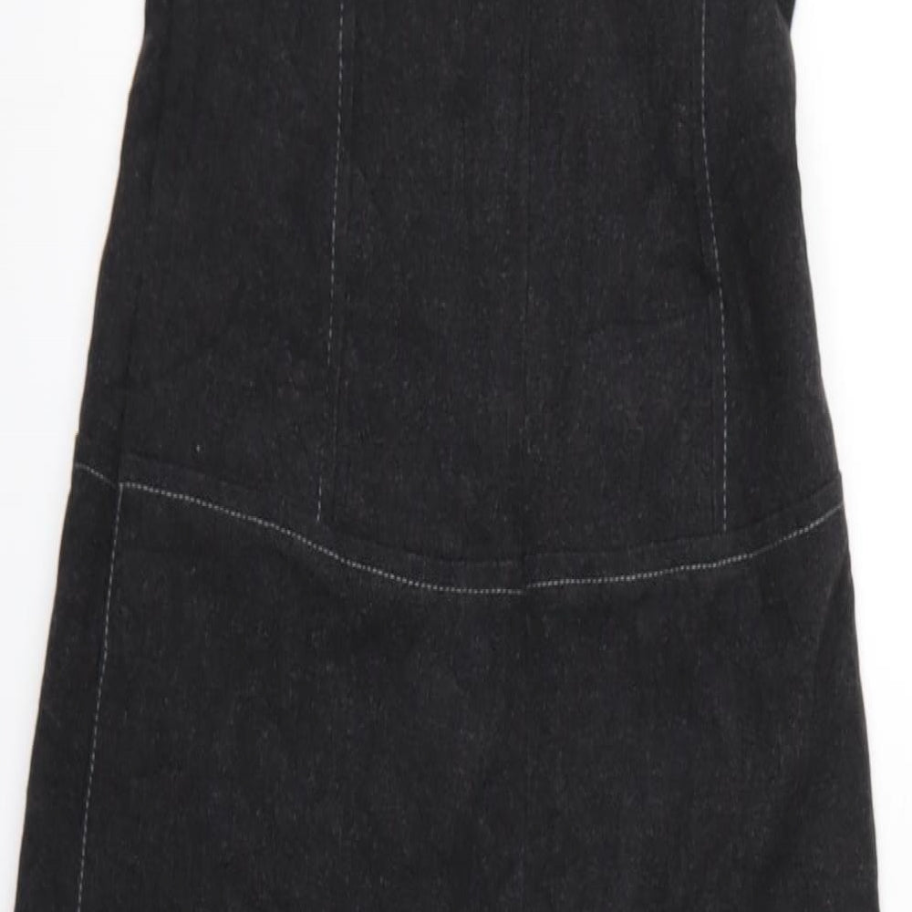 kino milano Womens Black   Pinafore/Dungaree Dress  Size S