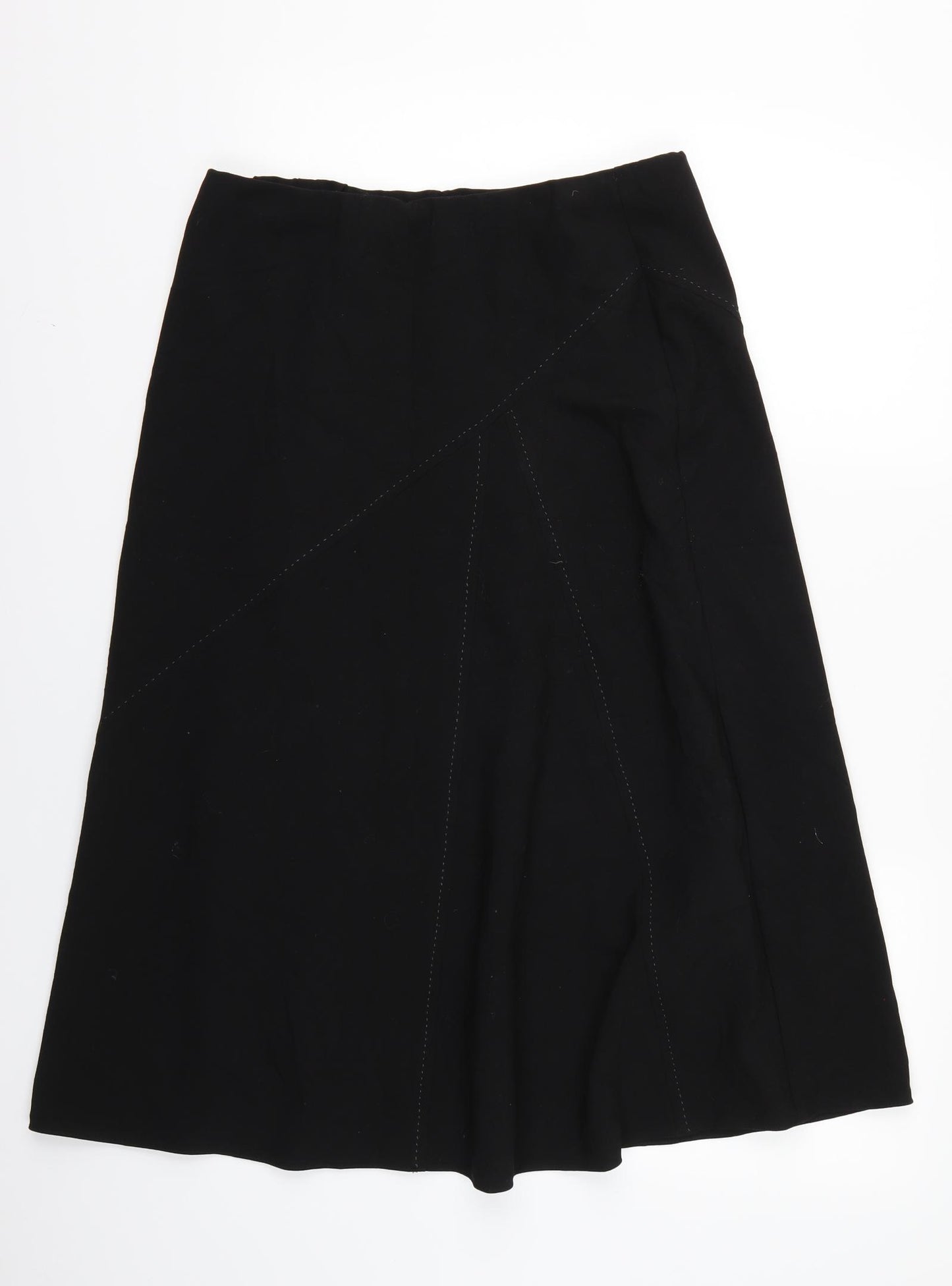 Mia Moda Womens Black   A-Line Skirt Size 14
