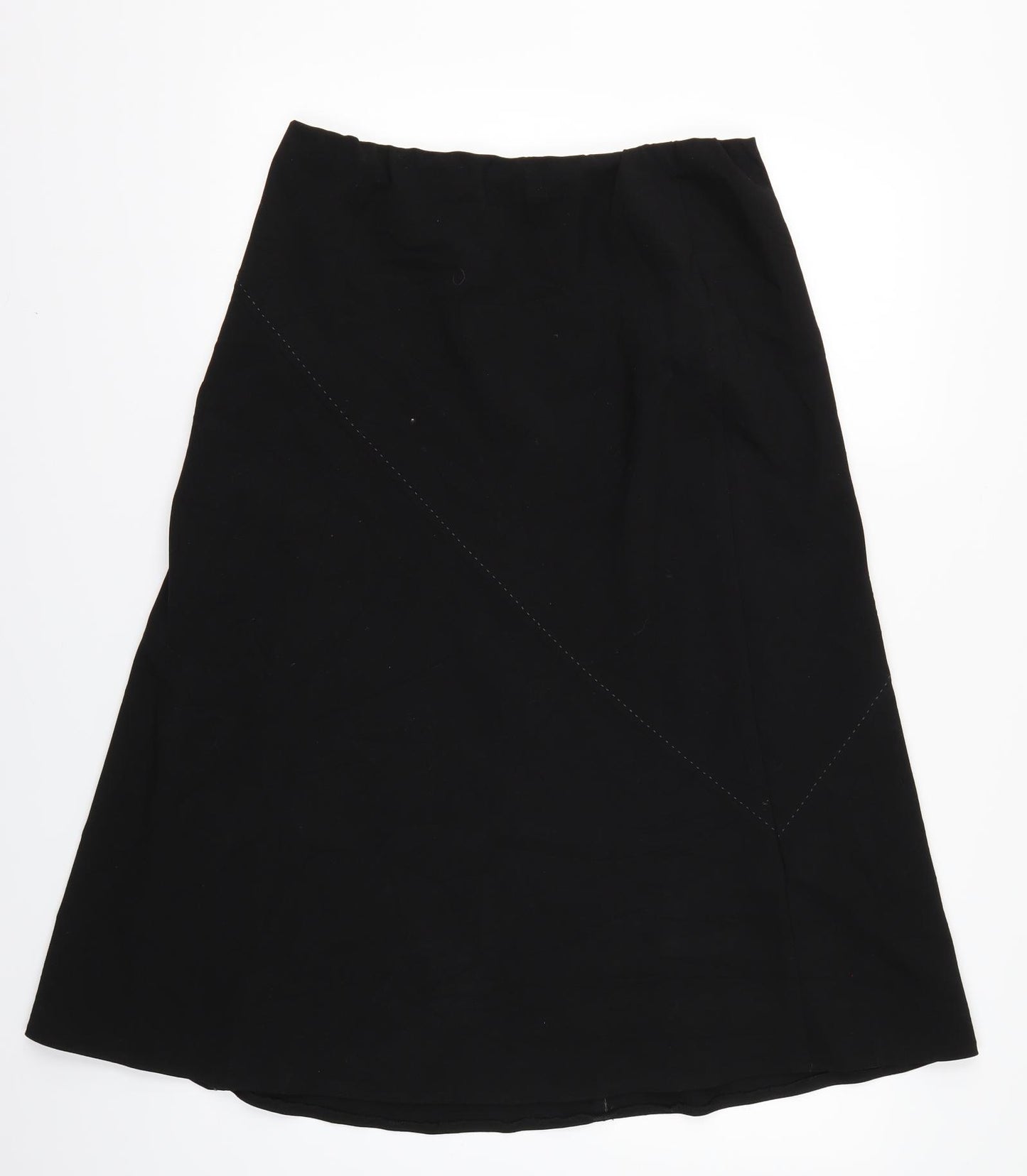 Mia Moda Womens Black   A-Line Skirt Size 14