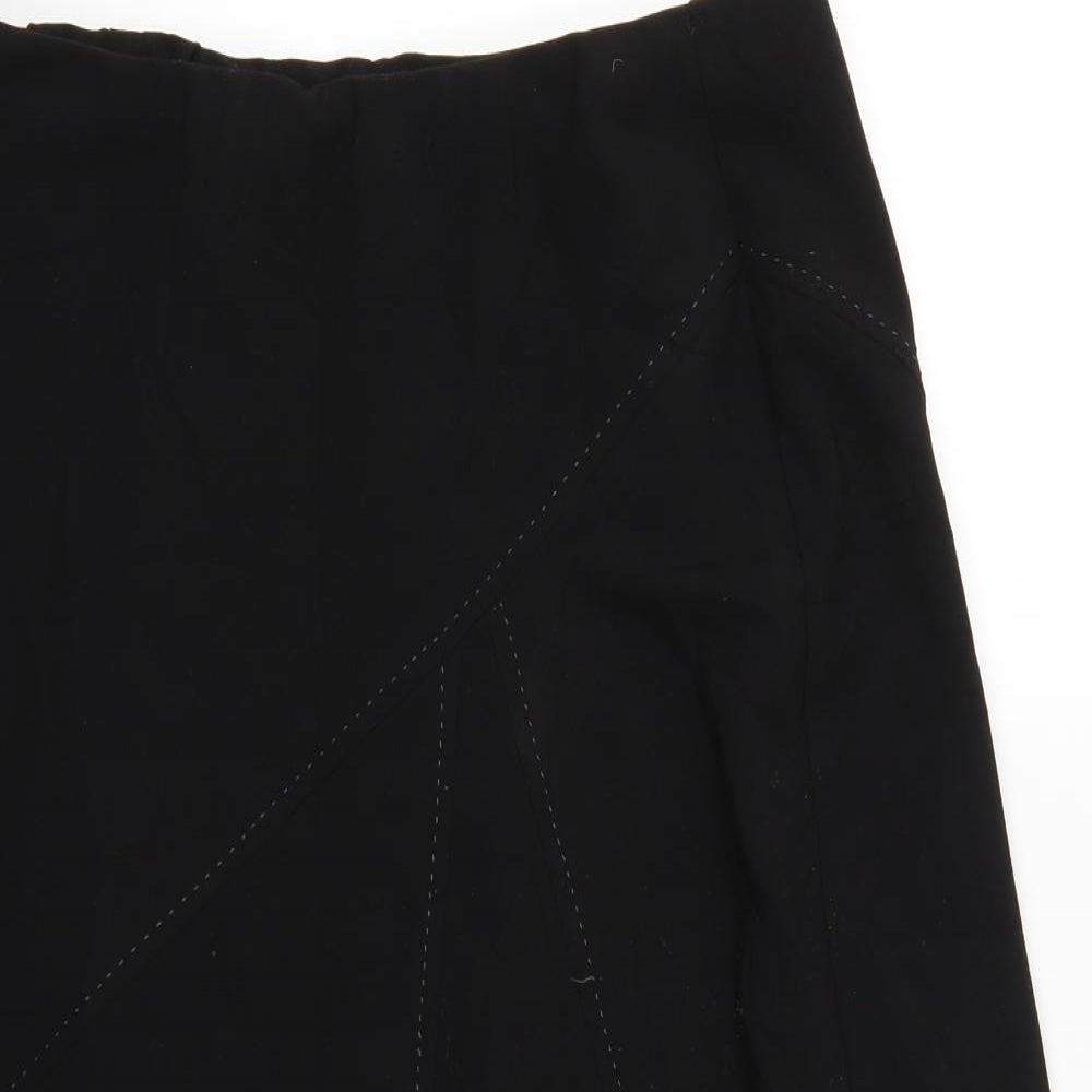 Mia Moda Womens Black   A-Line Skirt Size 14
