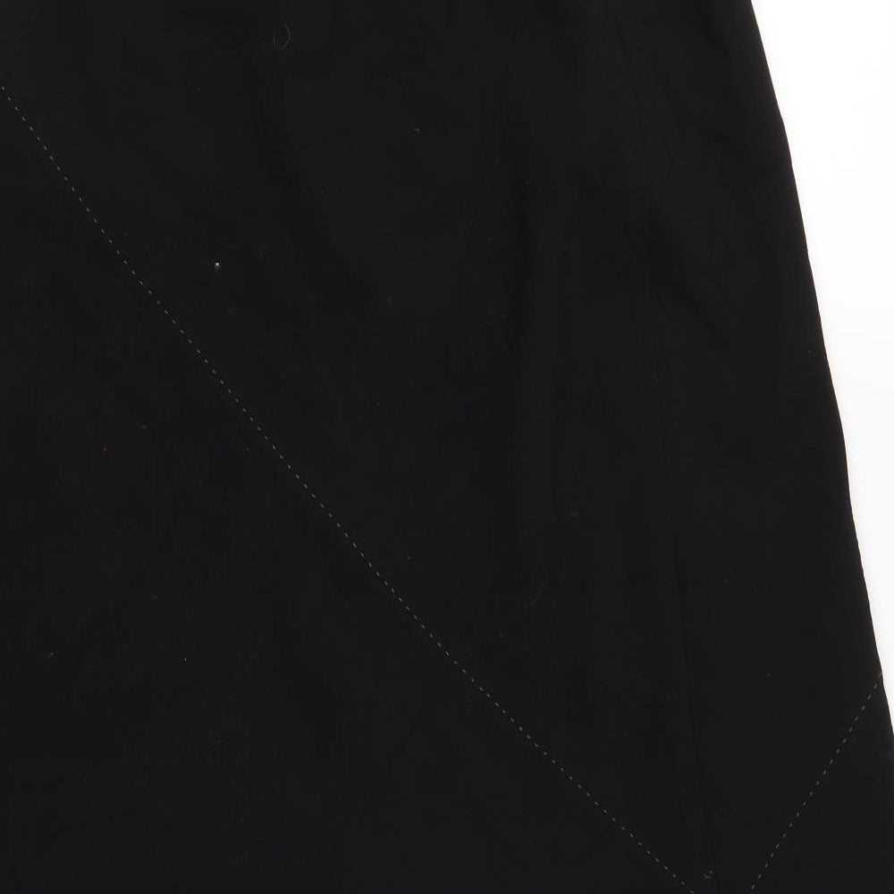 Mia Moda Womens Black   A-Line Skirt Size 14