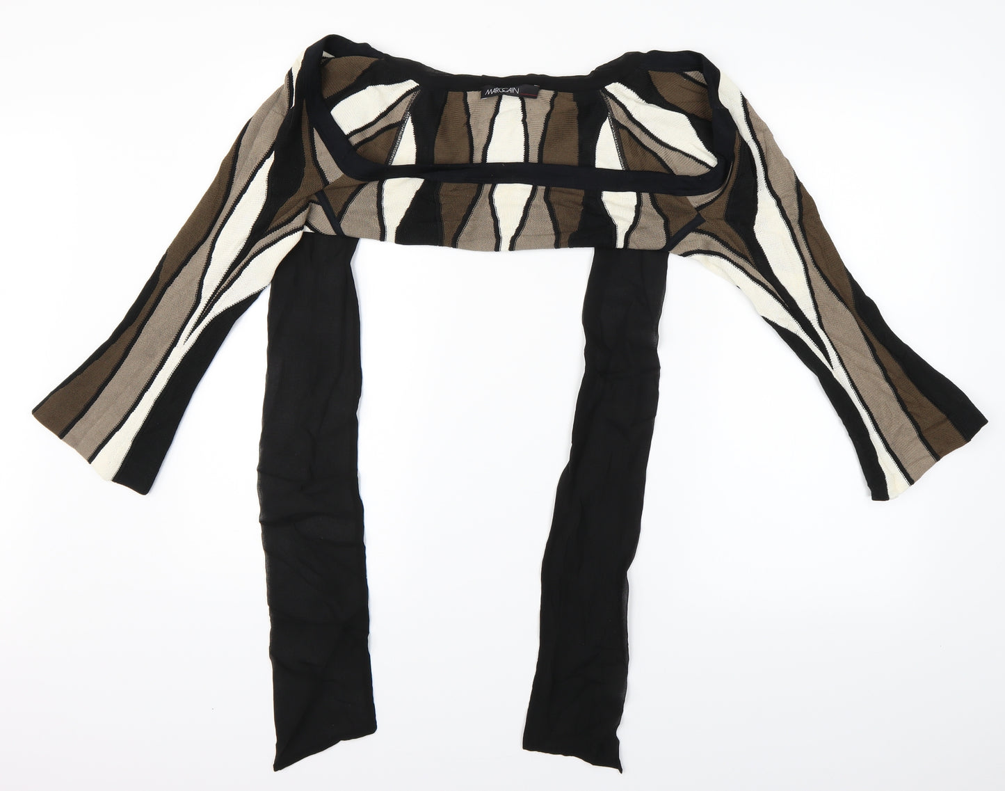 Marc Cain  Brown Striped   Shawl/Wrap