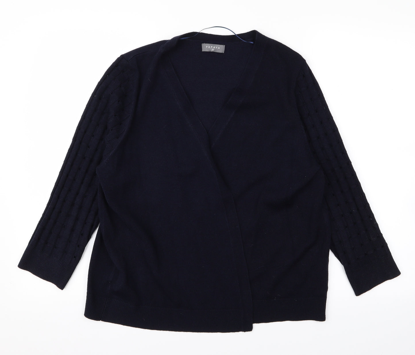 Papaya Womens Black   Cardigan Jumper Size 20