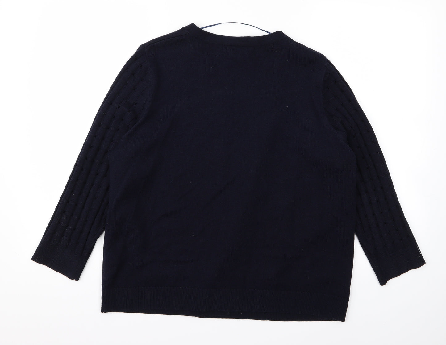 Papaya Womens Black   Cardigan Jumper Size 20