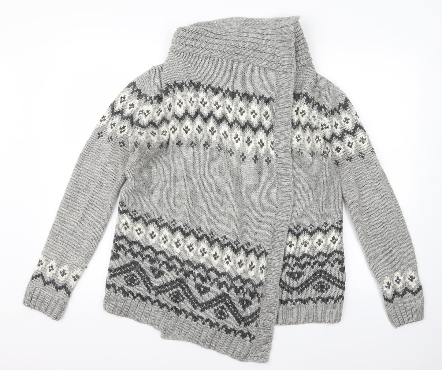 Preworn Womens Grey   Cardigan Jumper Size 16