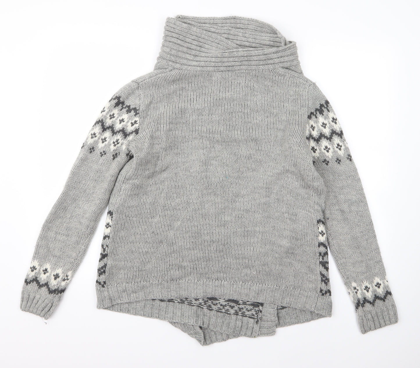 Preworn Womens Grey   Cardigan Jumper Size 16