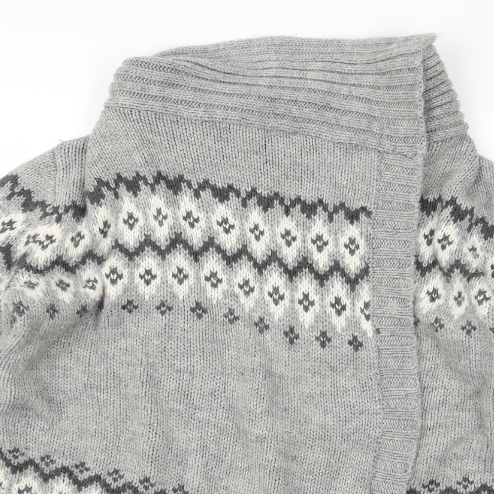 Preworn Womens Grey   Cardigan Jumper Size 16