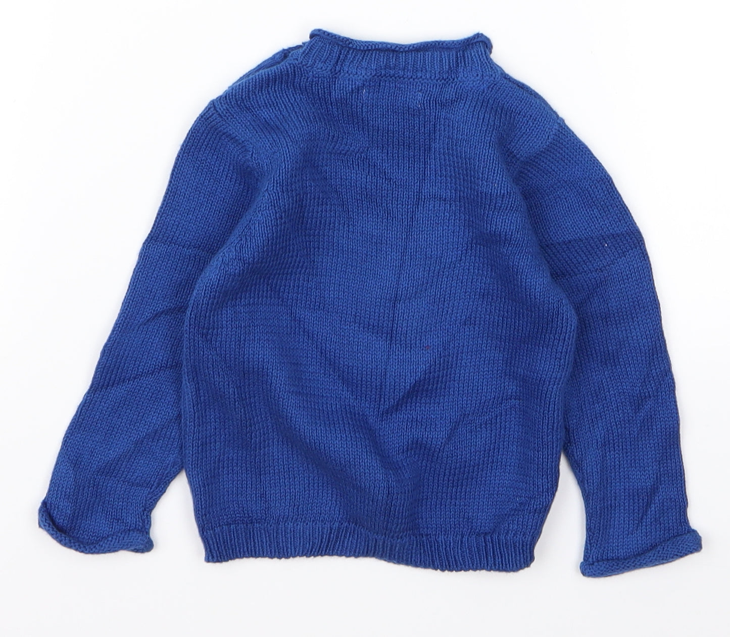 John Lewis Baby Blue   Pullover Jumper Size 3-6 Months  - DINOSAUR