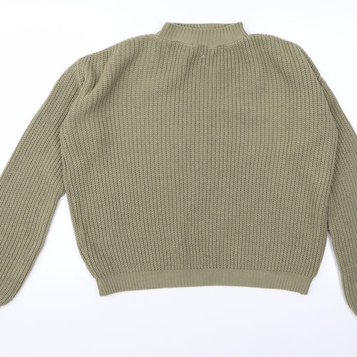 Missguided Womens Green   Pullover Jumper Size S