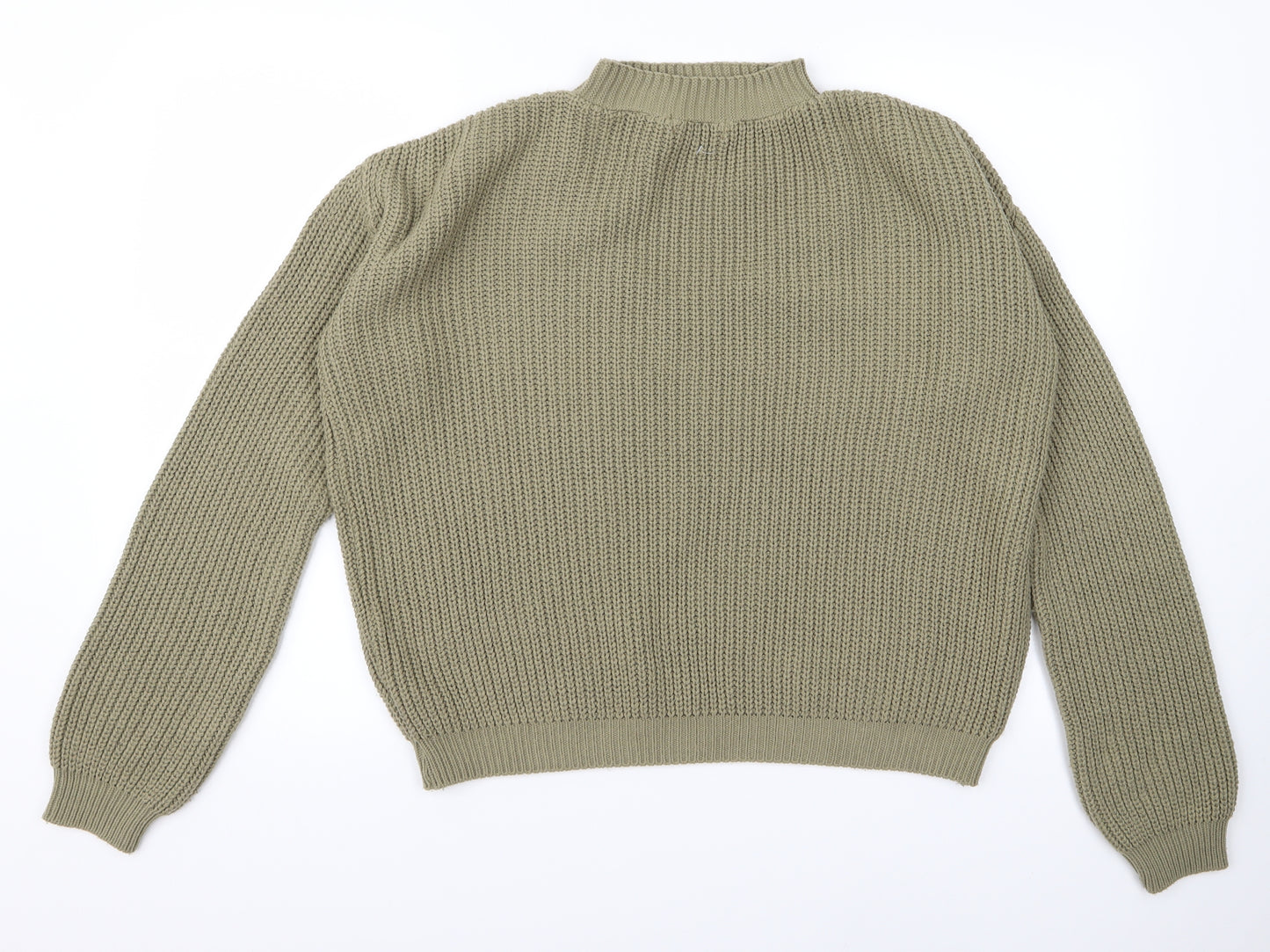 Missguided Womens Green   Pullover Jumper Size S