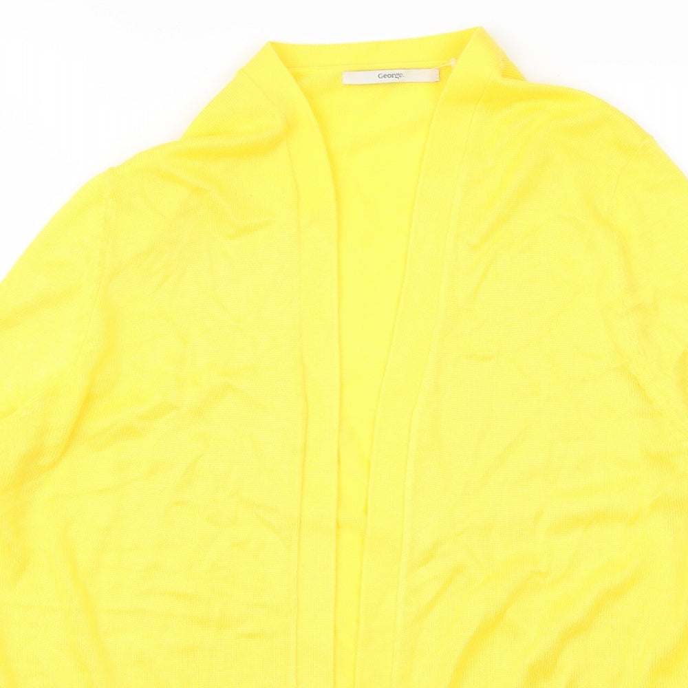 George Womens Yellow   Cardigan Jumper Size XL