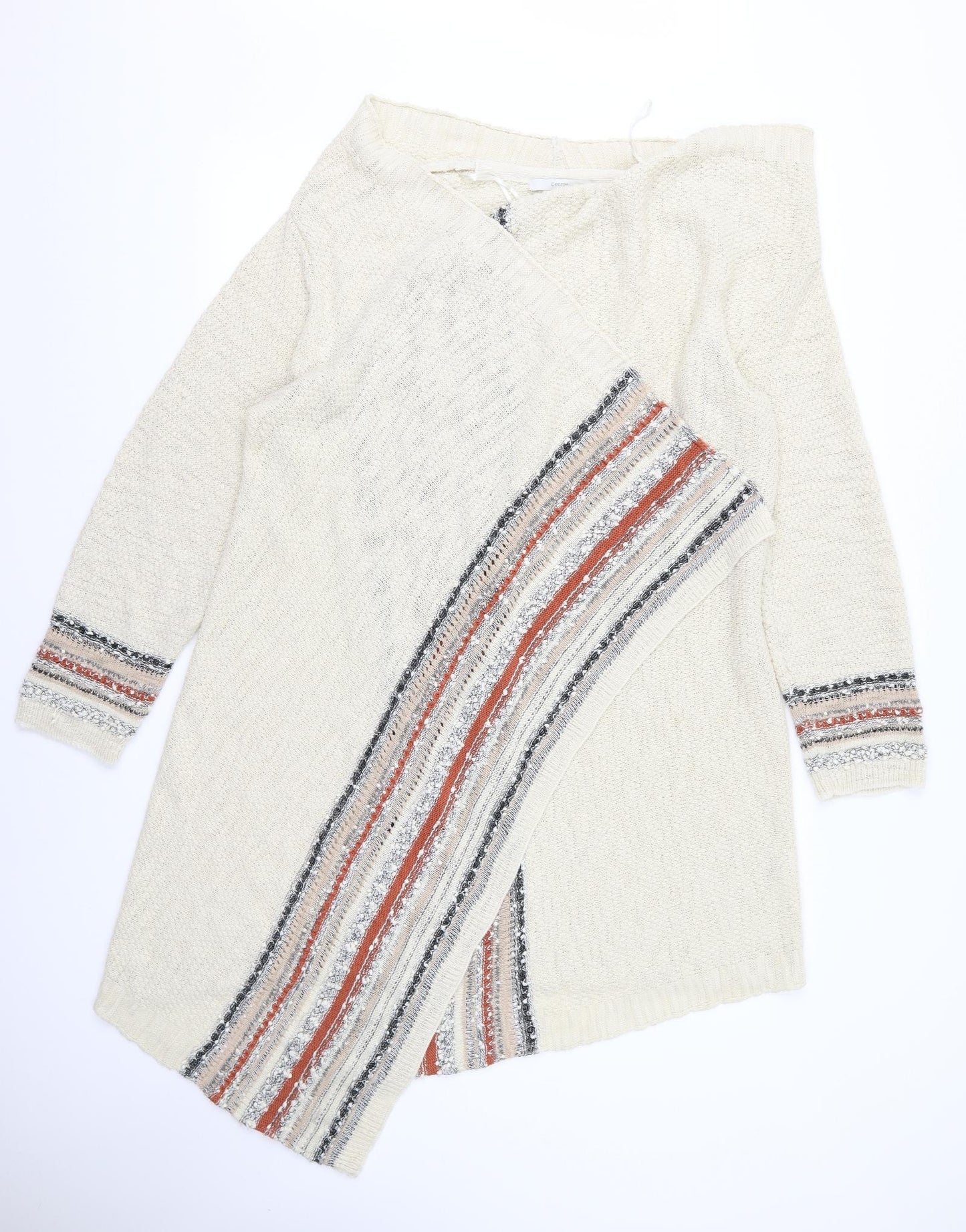 George Womens White   Cardigan Jumper Size 18