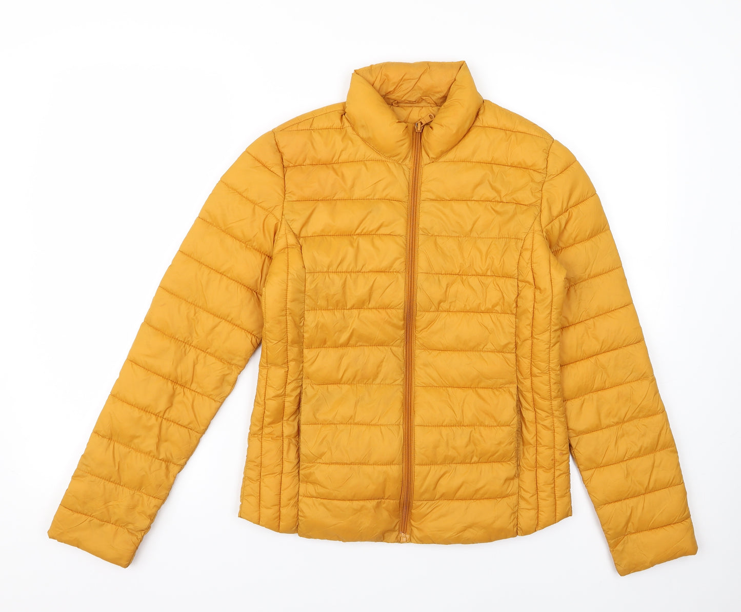 Primark Womens Orange   Puffer Jacket Jacket Size 2XS