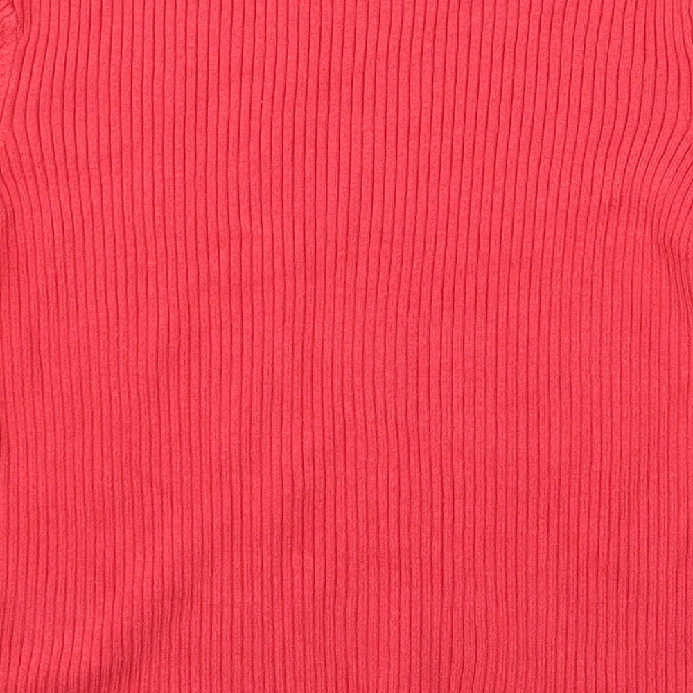 Divided Womens Red   Pullover Jumper Size M