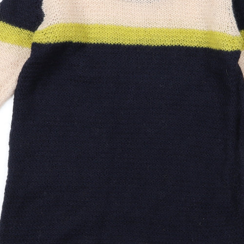 NEXT Womens Multicoloured Striped  Pullover Jumper Size 8