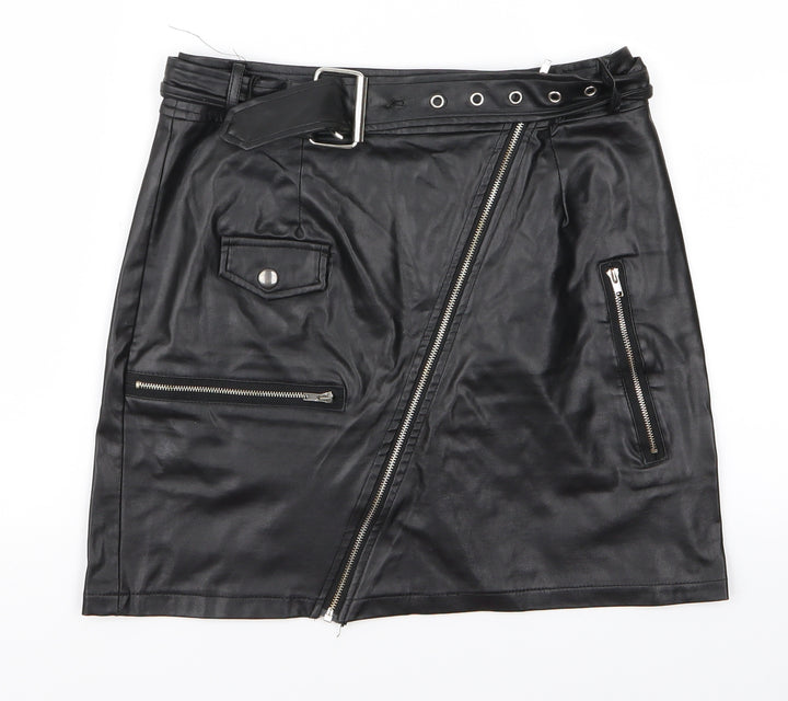 pretylittlething Womens Black Straight & Pencil Set Size 8