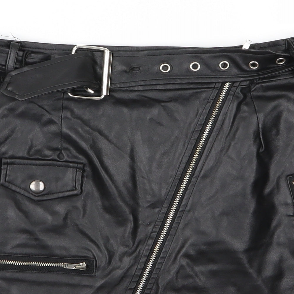 pretylittlething Womens Black   Straight & Pencil Set Size 8