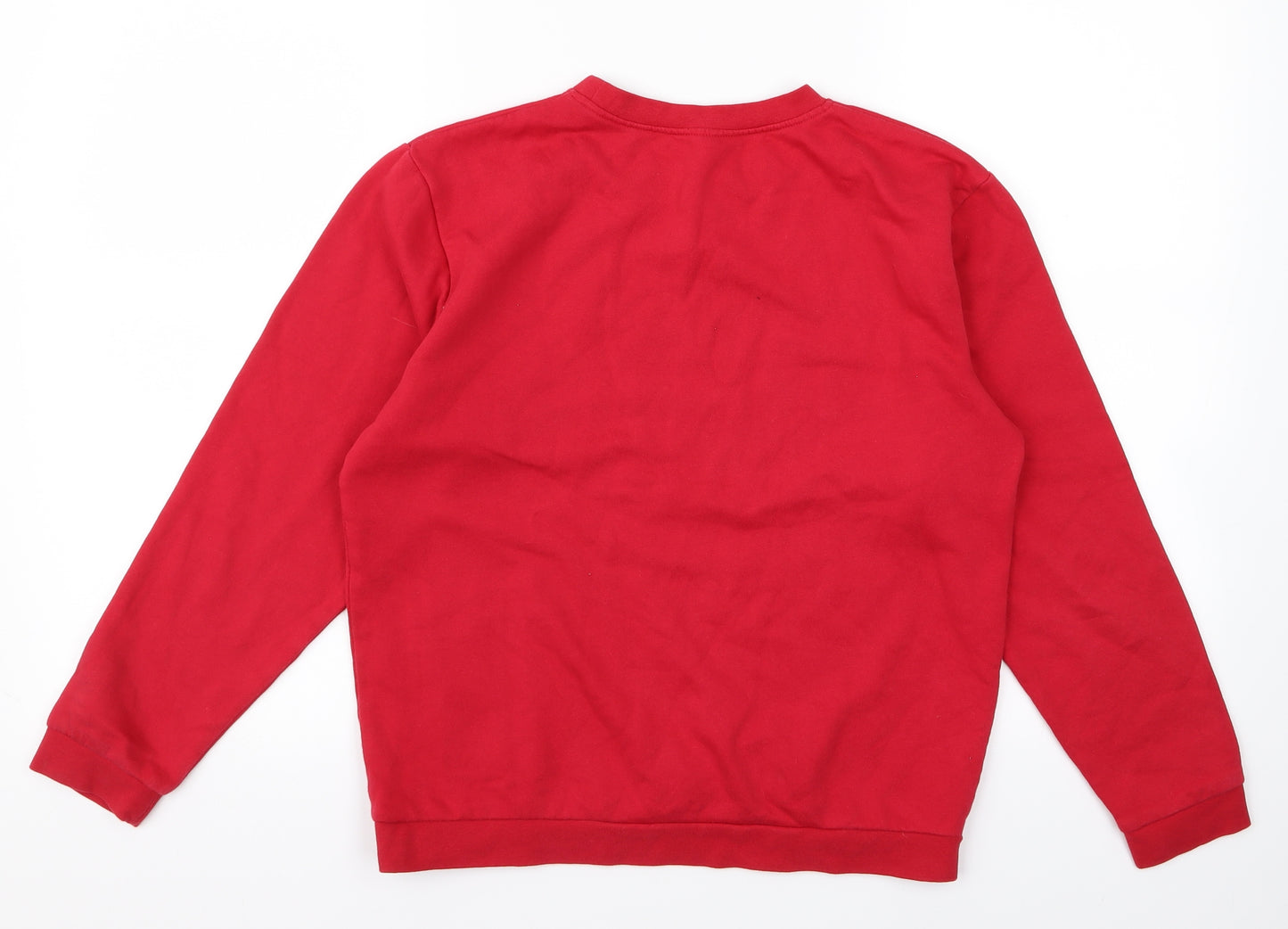 Preworn Boys Red   Pullover Jumper Size 11 Years