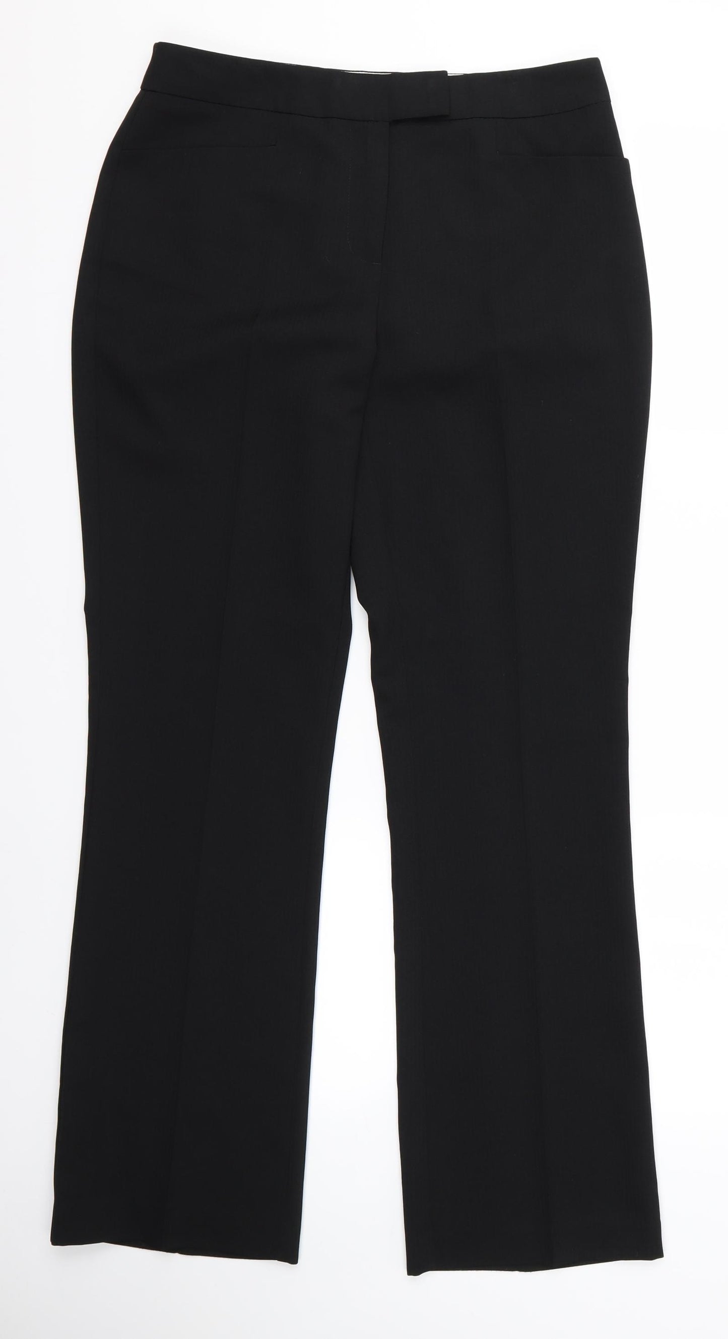 Preworn Womens Black   Trousers  Size 10 L30 in