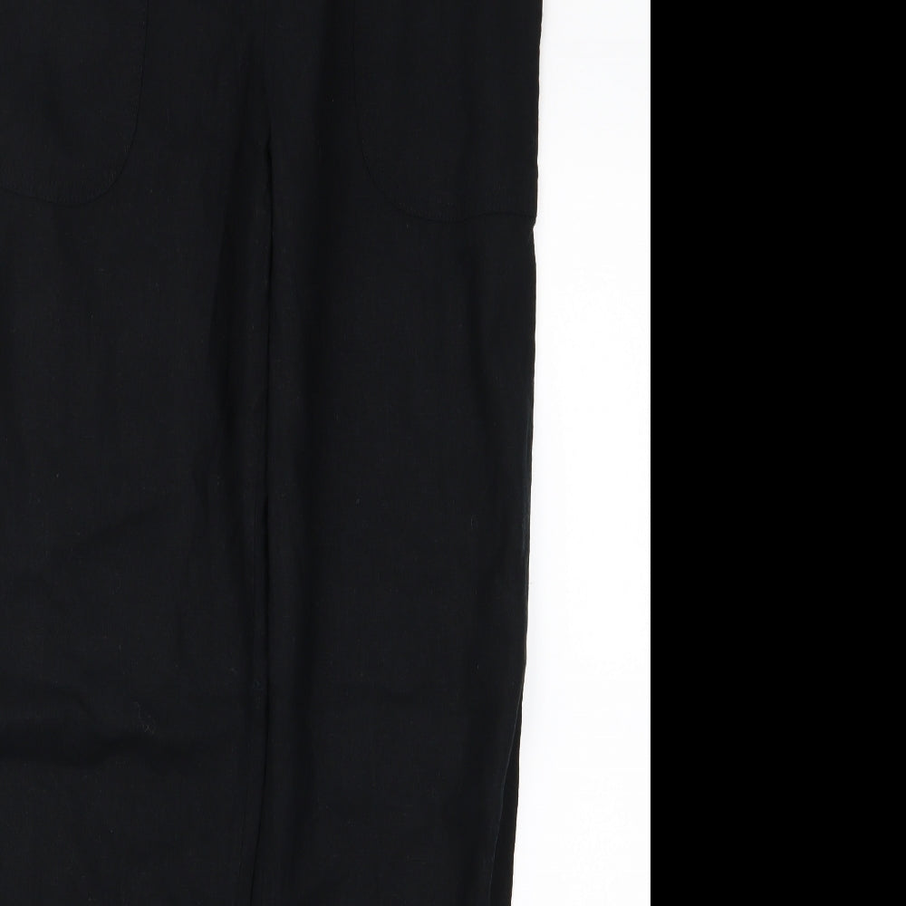 TU Womens Black  Rayon Trousers  Size 30 L30 in