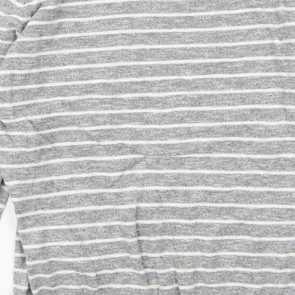 Zara Womens Grey Striped  Pullover Jumper Size M