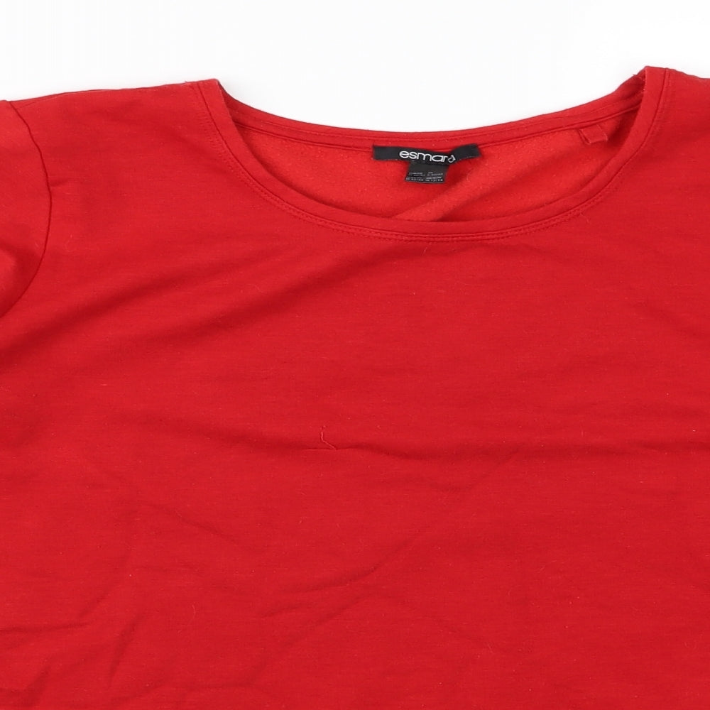 ESMARA Womens Red   Pullover Jumper Size M