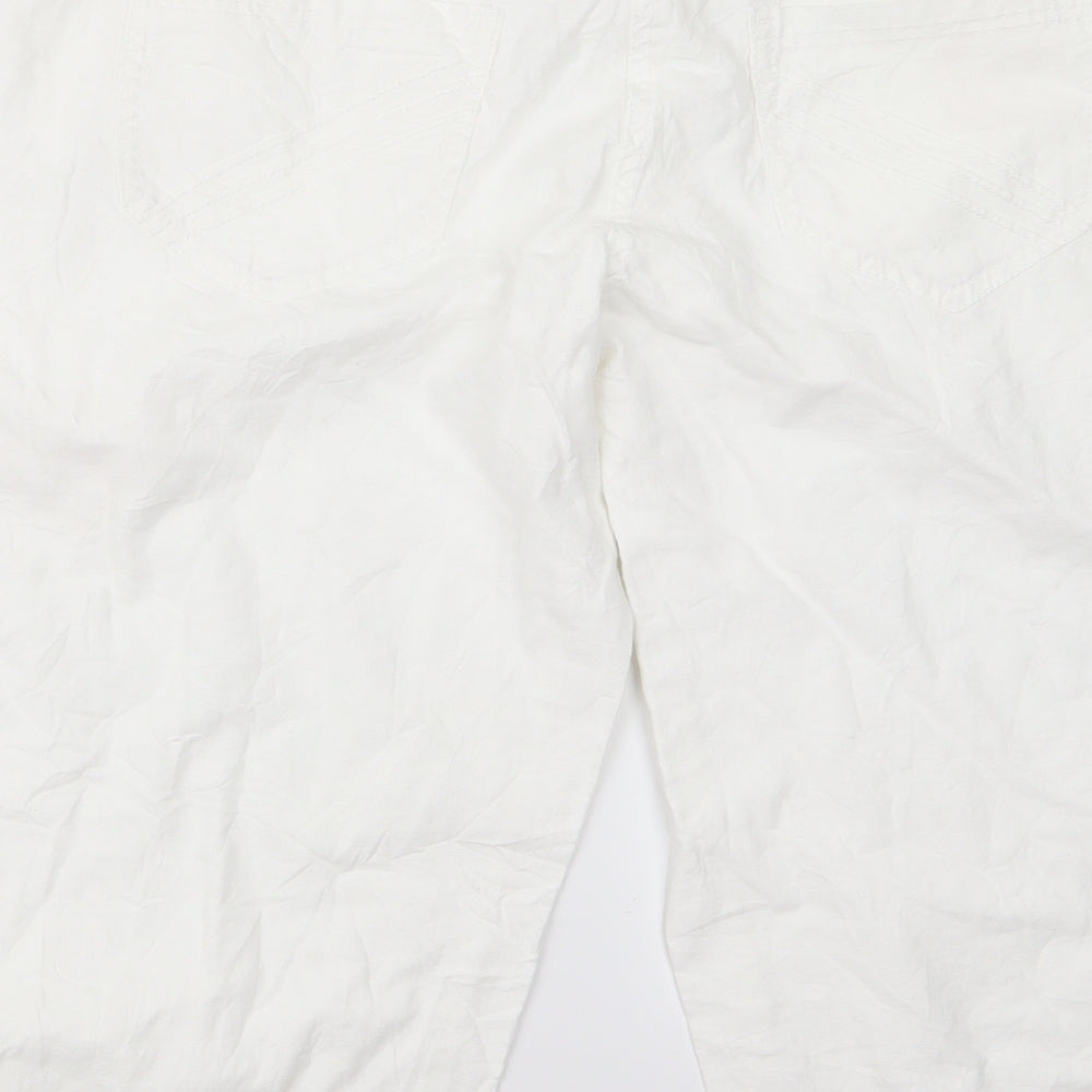 George Womens White   Trousers  Size 36 L21 in