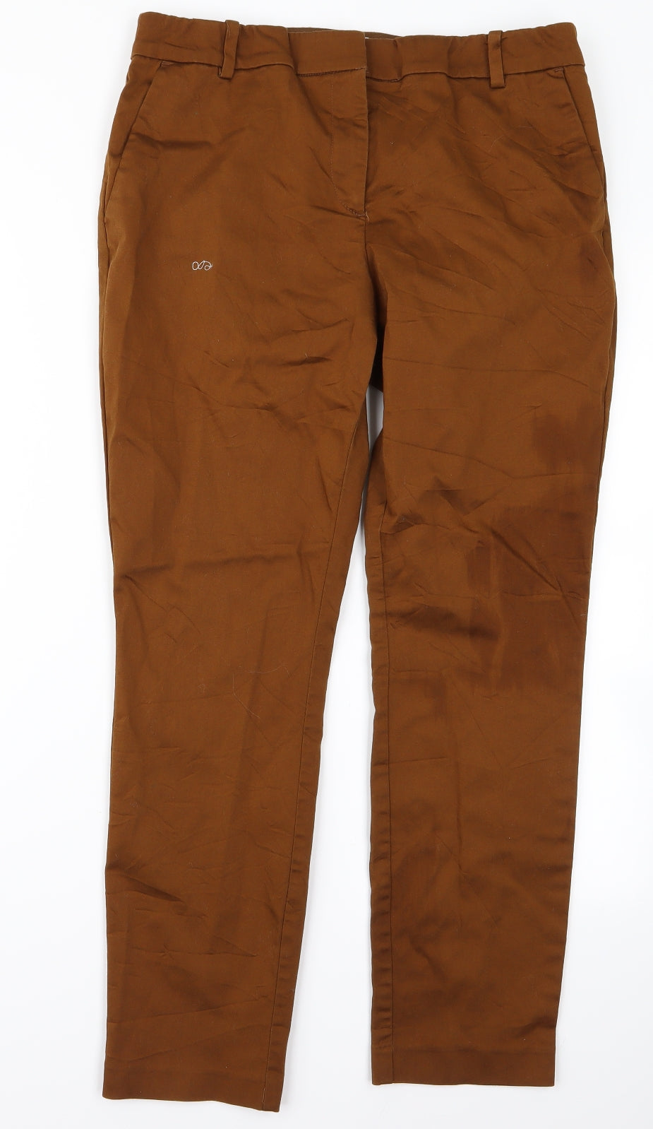 H&M Womens Brown   Trousers  Size 16 L24 in - v