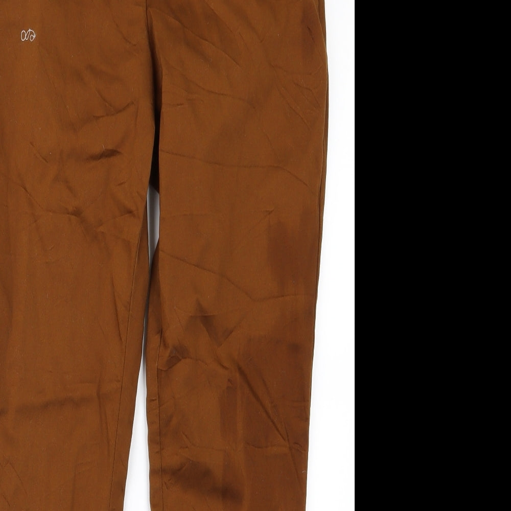 H&M Womens Brown   Trousers  Size 16 L24 in - v