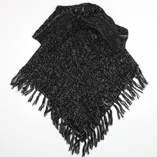 Peakocks Womens Black   Cape Jumper Size M