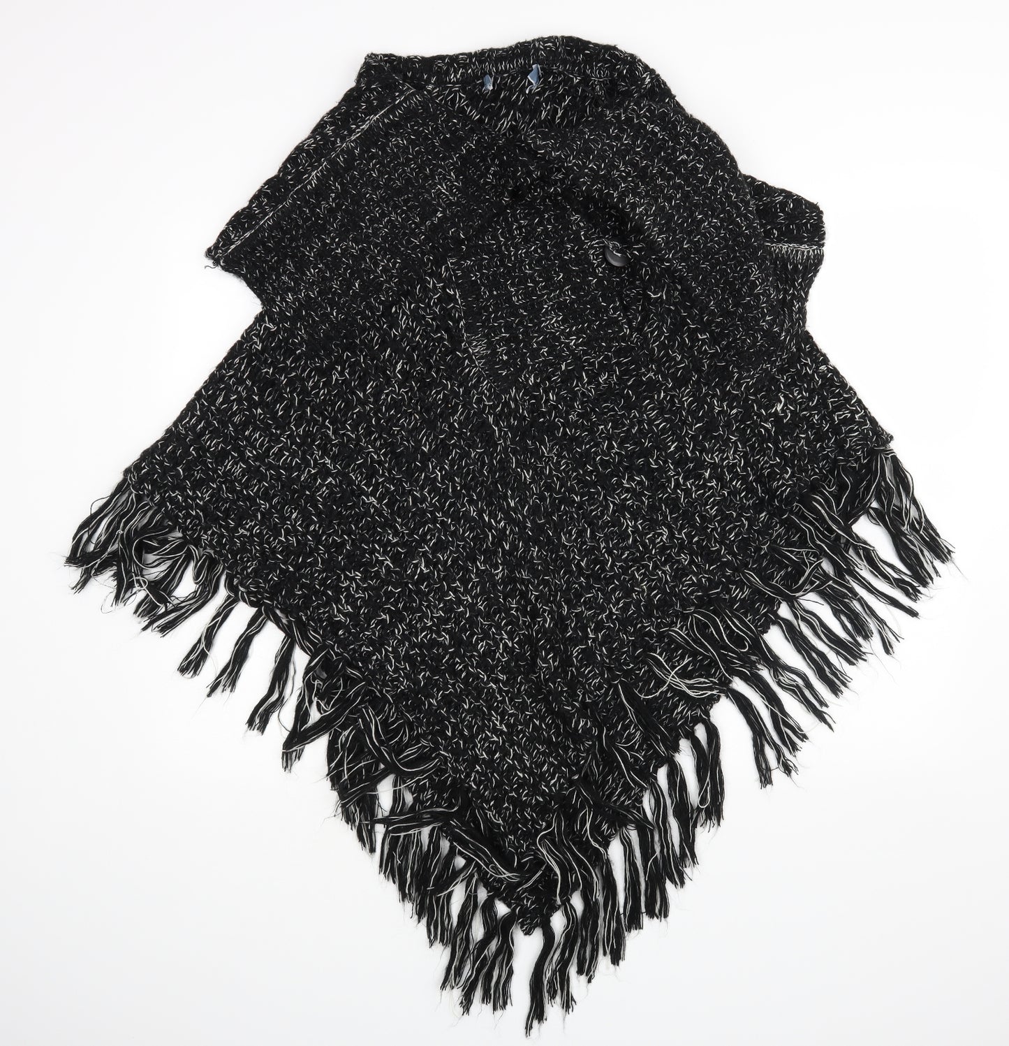 Peakocks Womens Black   Cape Jumper Size M