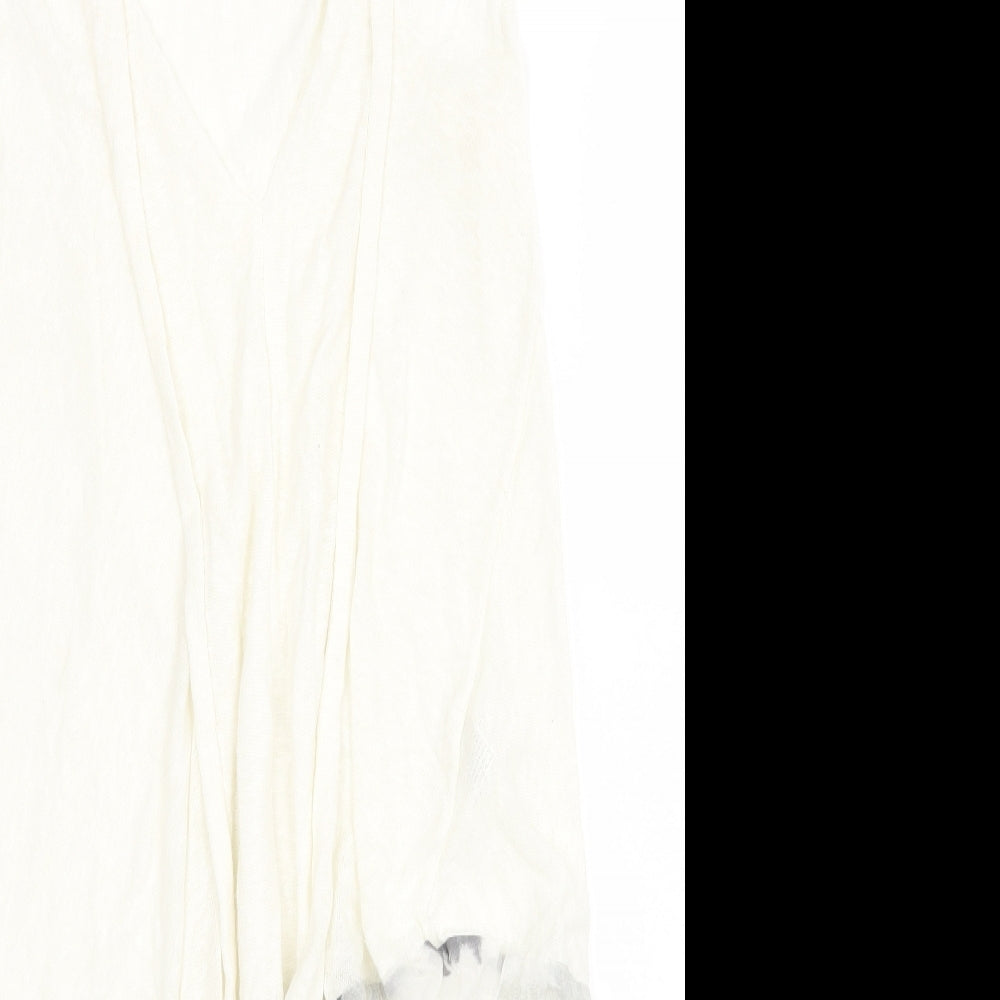 Crea Womens White   Shift  Size 10