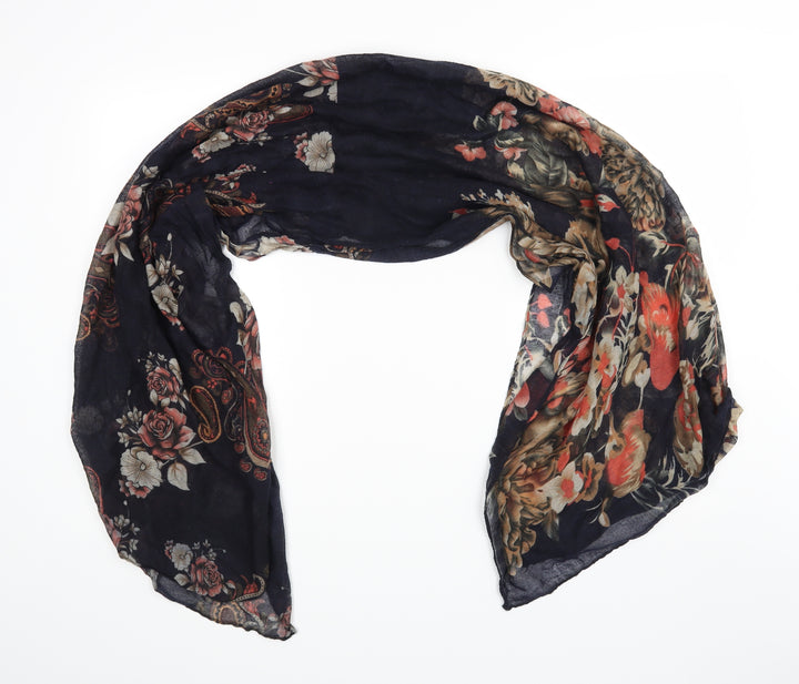 Preworn Womens Multicoloured Floral Scarf