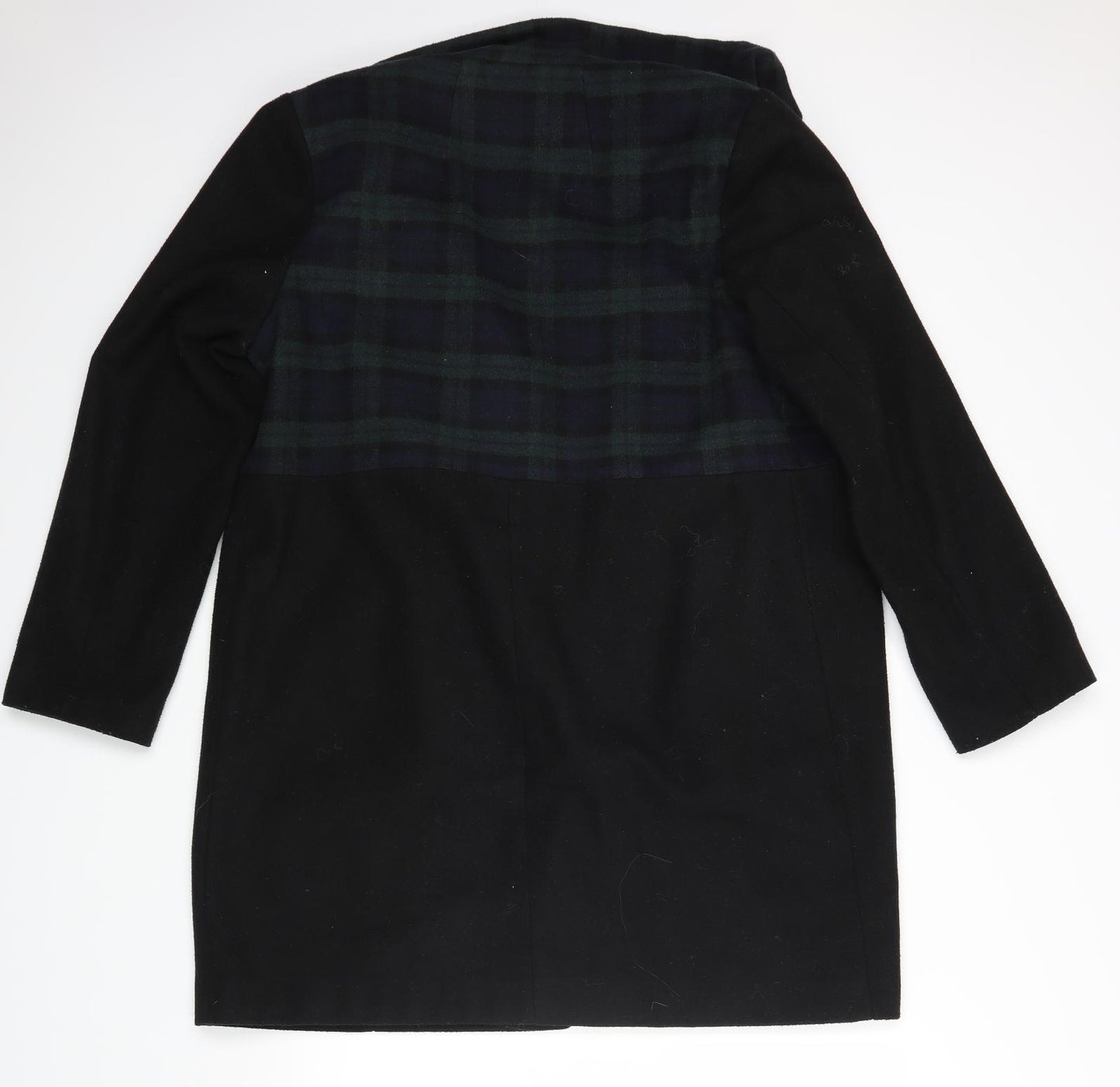 George Womens Black Check  Jacket Coat Size 16