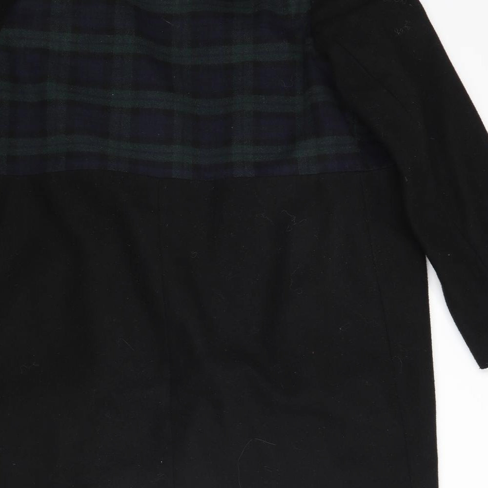 George Womens Black Check  Jacket Coat Size 16
