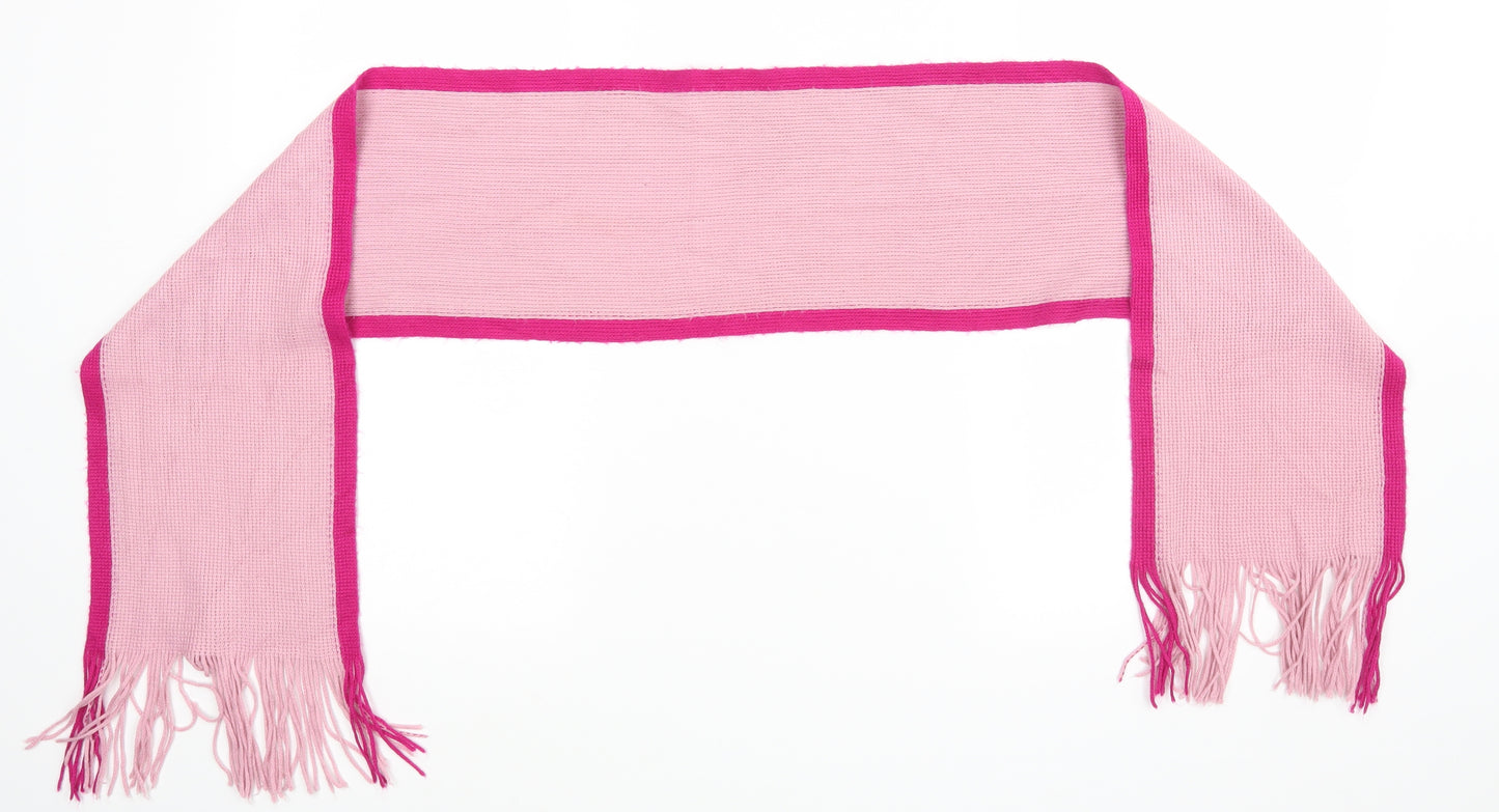 Preworn Unisex Pink Striped   Scarf