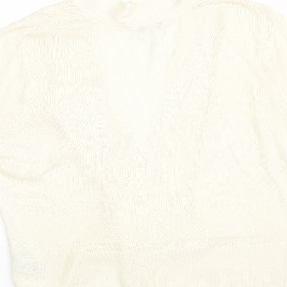 Debenhams Womens White   Wrap Blouse Size 16